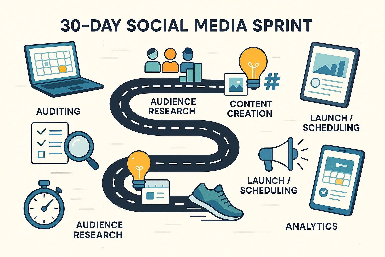 How a Social Media Specialist Builds a High-Impact Strategy in 30 Days